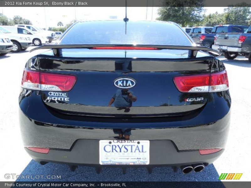 Ebony Black / Black 2012 Kia Forte Koup SX