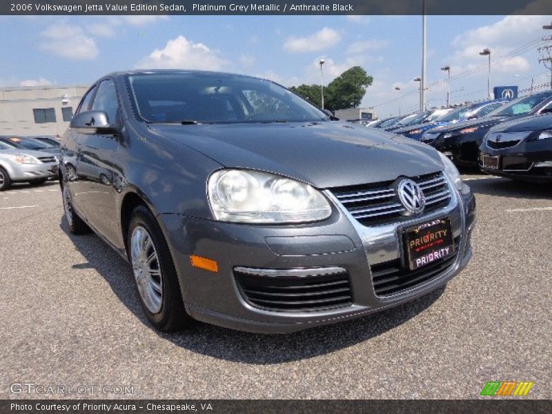 Platinum Grey Metallic / Anthracite Black 2006 Volkswagen Jetta Value Edition Sedan