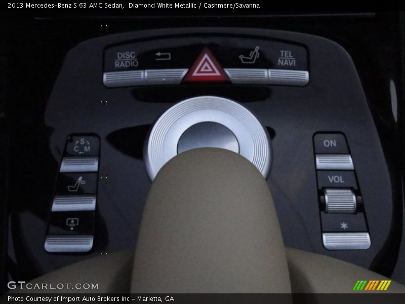 Diamond White Metallic / Cashmere/Savanna 2013 Mercedes-Benz S 63 AMG Sedan