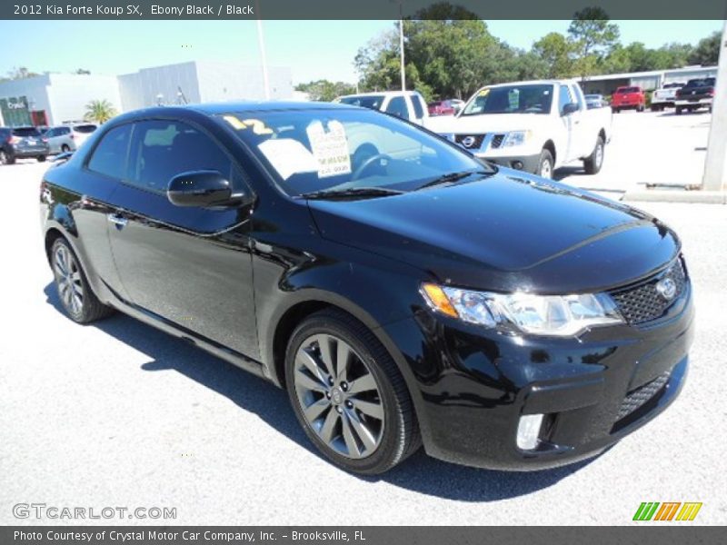 Ebony Black / Black 2012 Kia Forte Koup SX