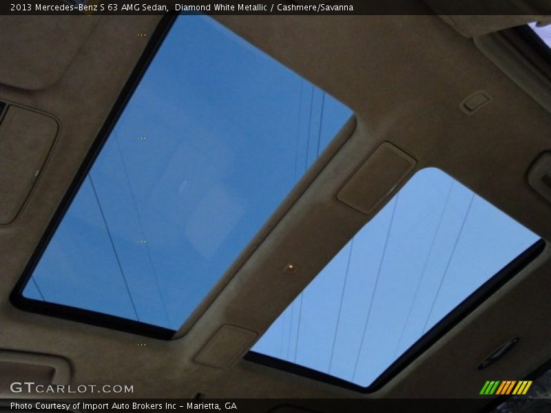 Diamond White Metallic / Cashmere/Savanna 2013 Mercedes-Benz S 63 AMG Sedan