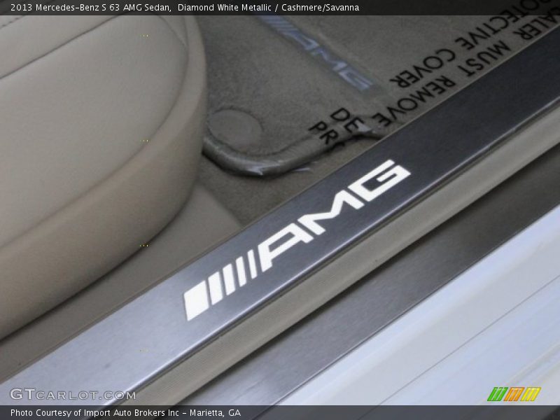 Diamond White Metallic / Cashmere/Savanna 2013 Mercedes-Benz S 63 AMG Sedan
