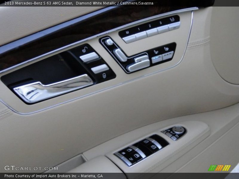 Diamond White Metallic / Cashmere/Savanna 2013 Mercedes-Benz S 63 AMG Sedan