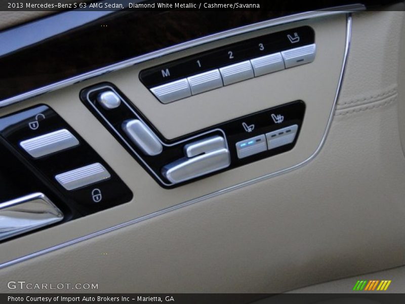 Diamond White Metallic / Cashmere/Savanna 2013 Mercedes-Benz S 63 AMG Sedan