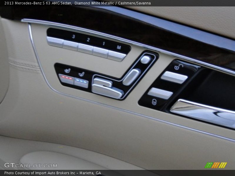 Diamond White Metallic / Cashmere/Savanna 2013 Mercedes-Benz S 63 AMG Sedan