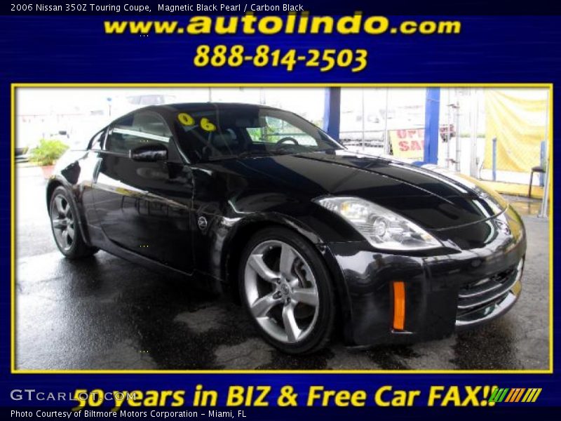 Magnetic Black Pearl / Carbon Black 2006 Nissan 350Z Touring Coupe