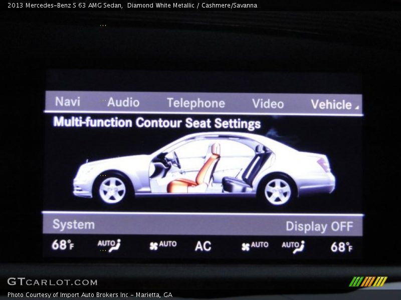 Diamond White Metallic / Cashmere/Savanna 2013 Mercedes-Benz S 63 AMG Sedan