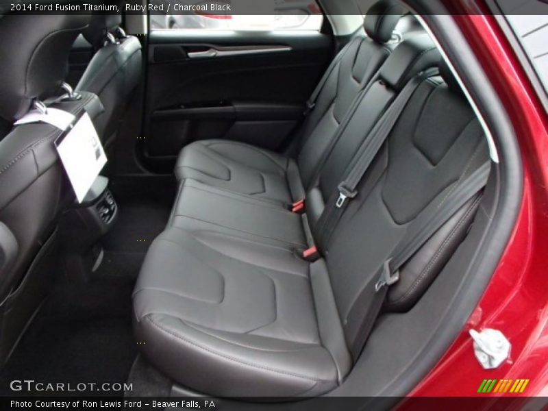 Ruby Red / Charcoal Black 2014 Ford Fusion Titanium