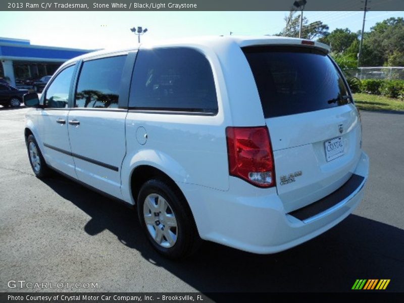 Stone White / Black/Light Graystone 2013 Ram C/V Tradesman