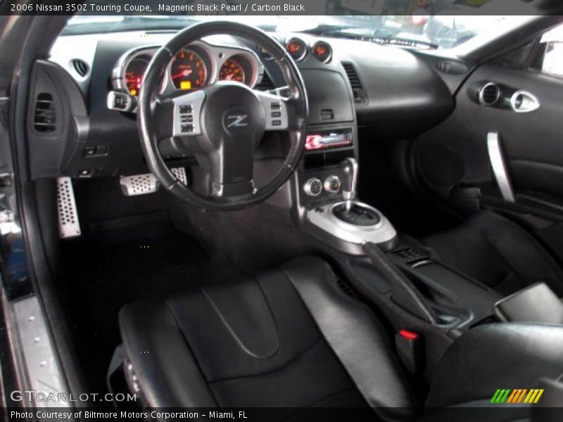 Magnetic Black Pearl / Carbon Black 2006 Nissan 350Z Touring Coupe