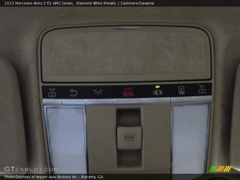 Diamond White Metallic / Cashmere/Savanna 2013 Mercedes-Benz S 63 AMG Sedan