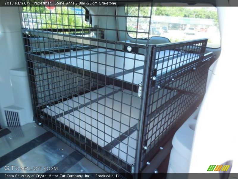 Stone White / Black/Light Graystone 2013 Ram C/V Tradesman