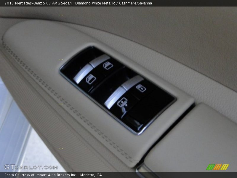 Diamond White Metallic / Cashmere/Savanna 2013 Mercedes-Benz S 63 AMG Sedan