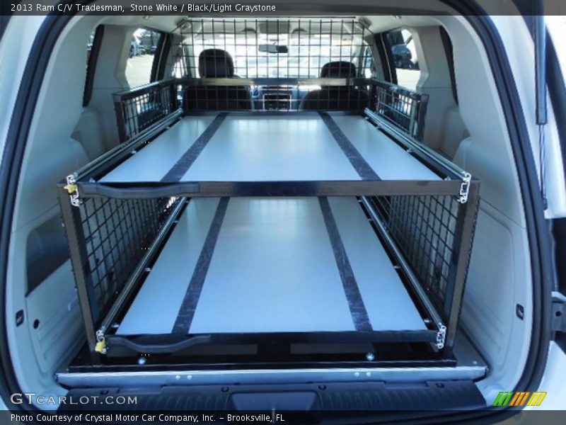 Stone White / Black/Light Graystone 2013 Ram C/V Tradesman