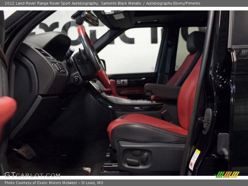 Santorini Black Metallic / Autobiography Ebony/Pimento 2012 Land Rover Range Rover Sport Autobiography