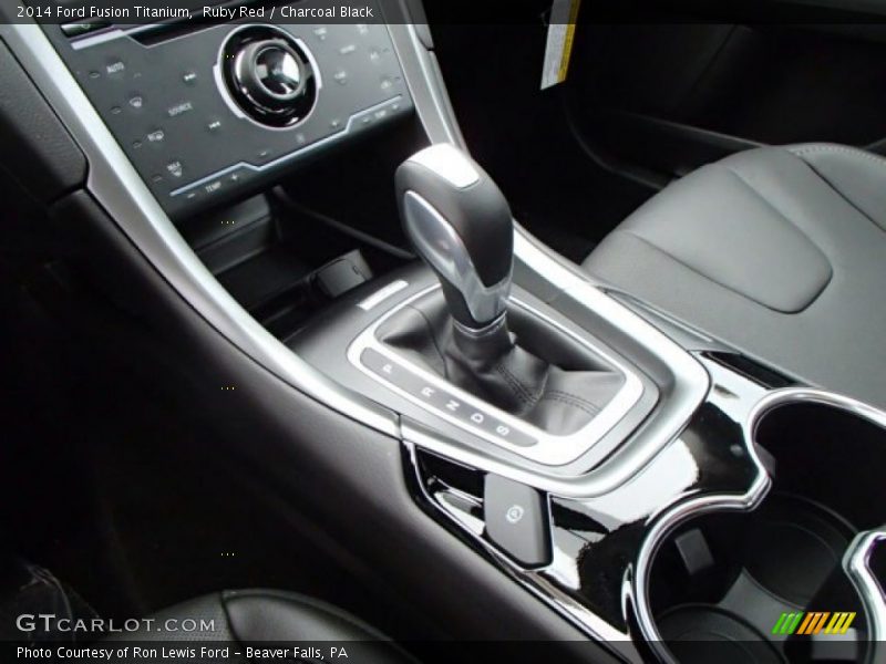 Ruby Red / Charcoal Black 2014 Ford Fusion Titanium