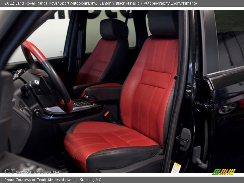 Front Seat of 2012 Range Rover Sport Autobiography