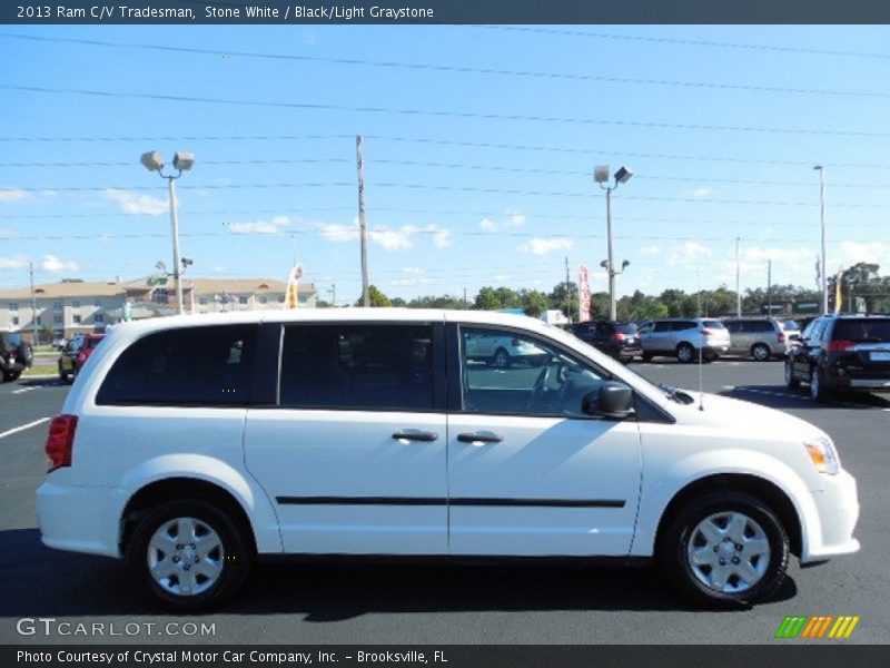 Stone White / Black/Light Graystone 2013 Ram C/V Tradesman