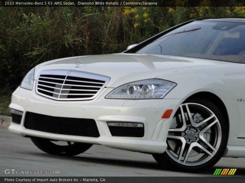 Diamond White Metallic / Cashmere/Savanna 2013 Mercedes-Benz S 63 AMG Sedan