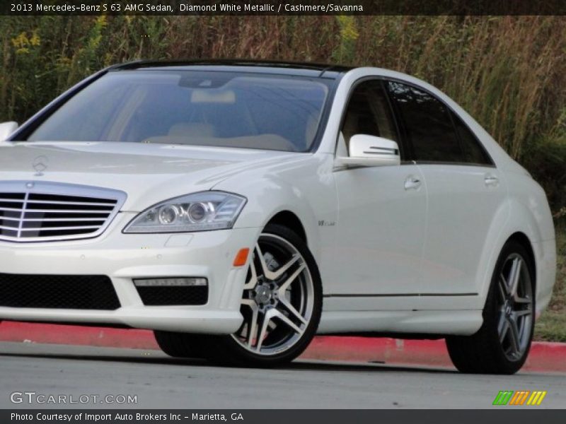 Diamond White Metallic / Cashmere/Savanna 2013 Mercedes-Benz S 63 AMG Sedan