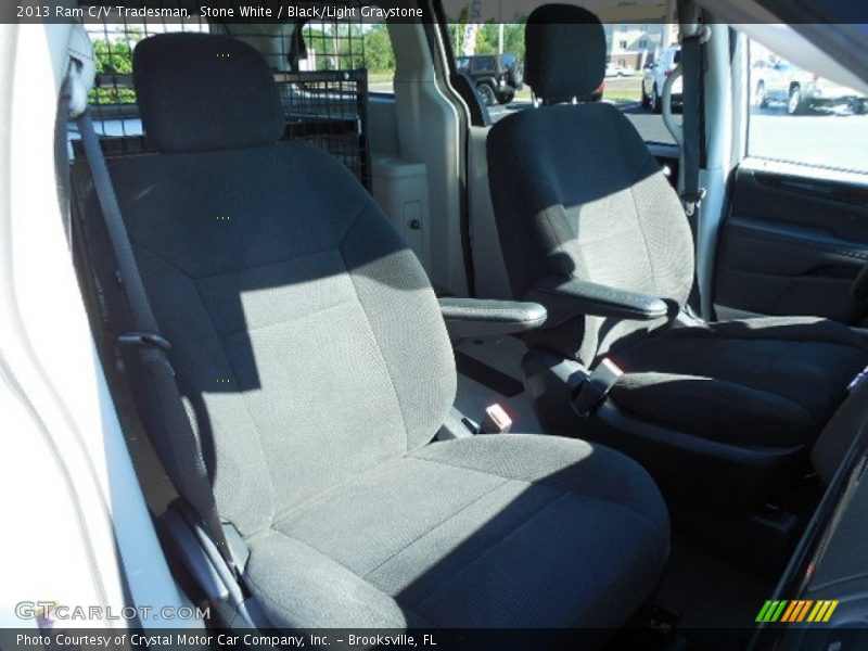 Stone White / Black/Light Graystone 2013 Ram C/V Tradesman
