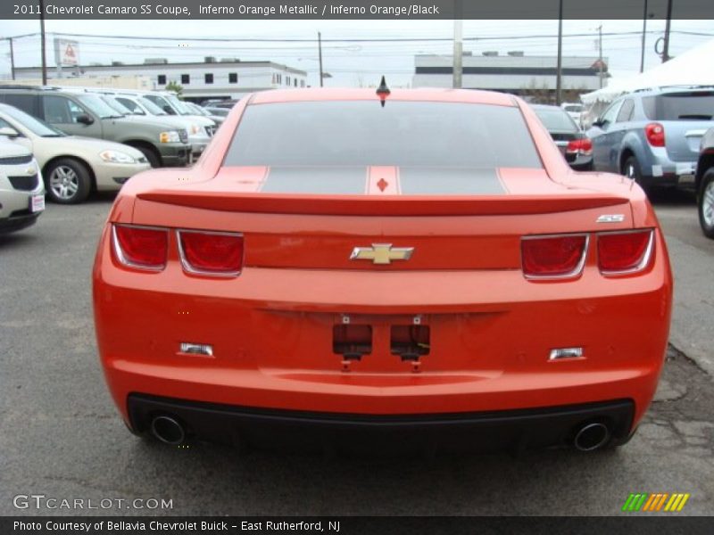 Inferno Orange Metallic / Inferno Orange/Black 2011 Chevrolet Camaro SS Coupe