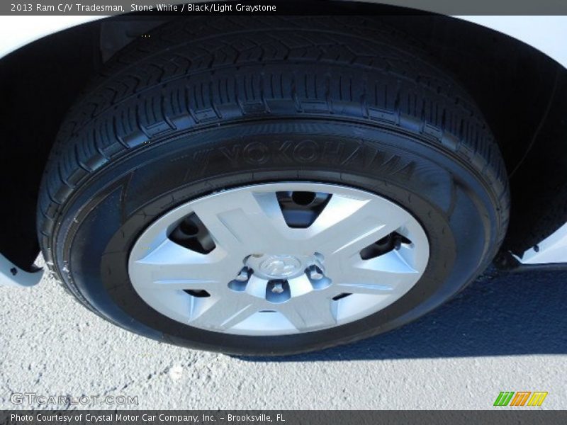 Stone White / Black/Light Graystone 2013 Ram C/V Tradesman