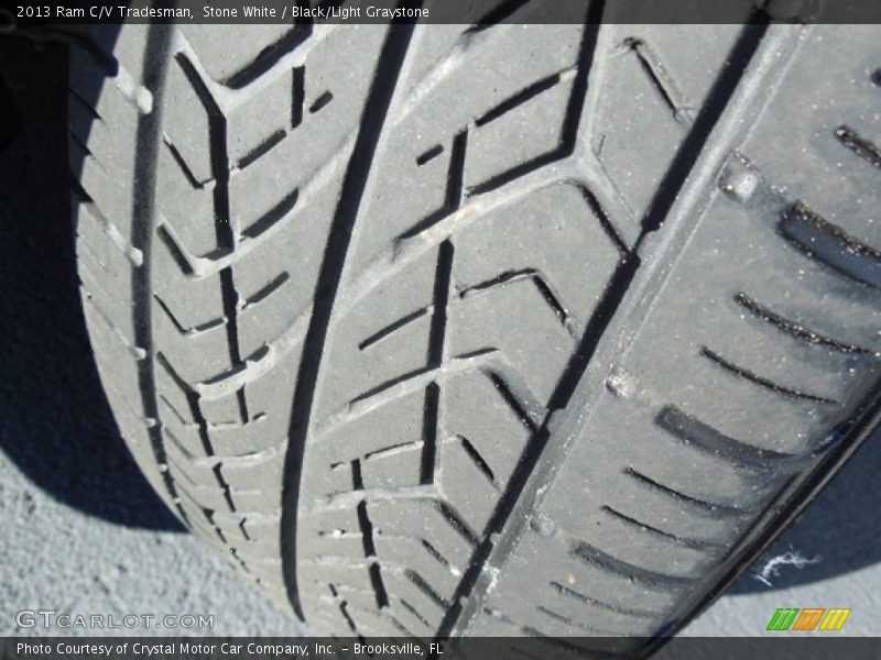 Stone White / Black/Light Graystone 2013 Ram C/V Tradesman