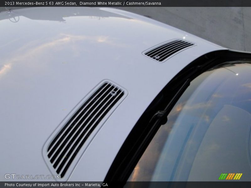 Diamond White Metallic / Cashmere/Savanna 2013 Mercedes-Benz S 63 AMG Sedan