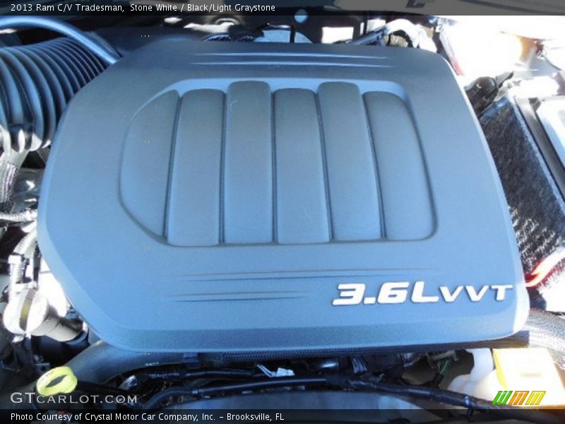 Stone White / Black/Light Graystone 2013 Ram C/V Tradesman