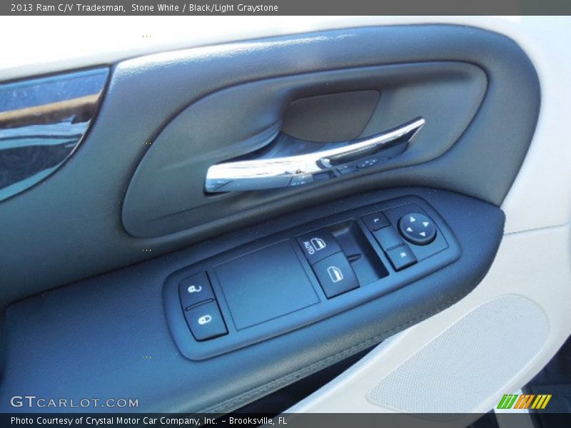 Stone White / Black/Light Graystone 2013 Ram C/V Tradesman