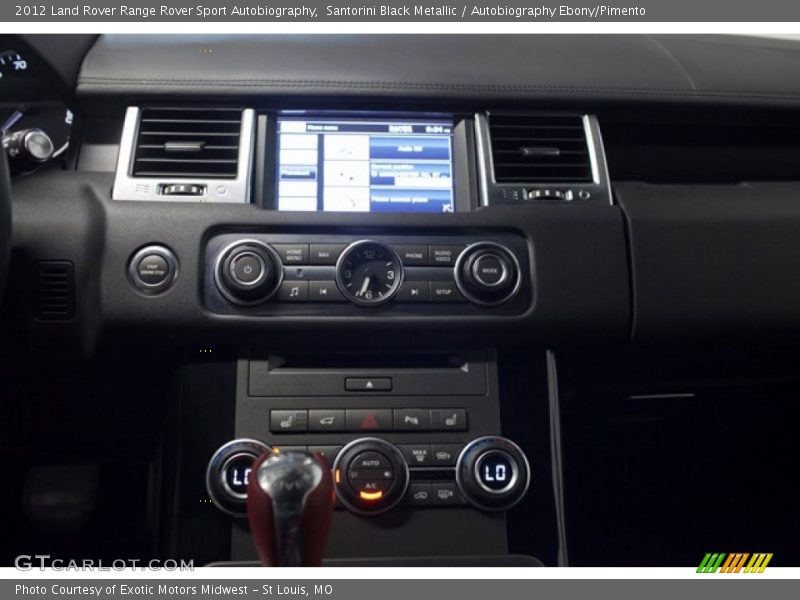 Santorini Black Metallic / Autobiography Ebony/Pimento 2012 Land Rover Range Rover Sport Autobiography