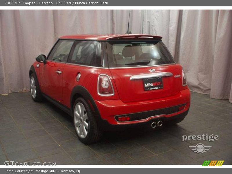 Chili Red / Punch Carbon Black 2008 Mini Cooper S Hardtop