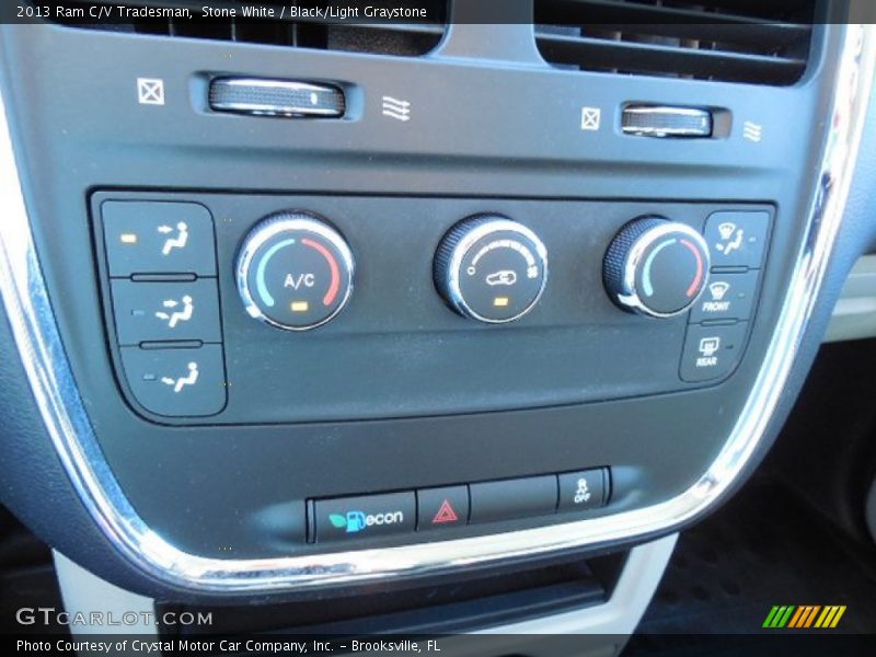 Stone White / Black/Light Graystone 2013 Ram C/V Tradesman