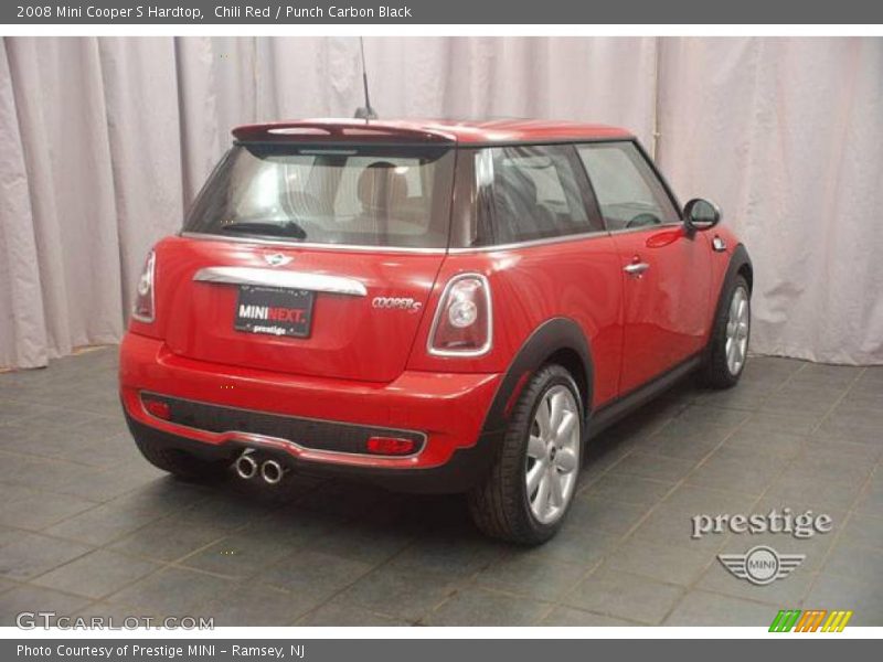Chili Red / Punch Carbon Black 2008 Mini Cooper S Hardtop