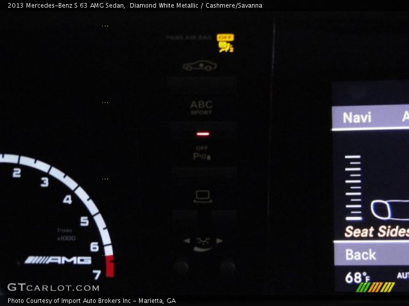 Diamond White Metallic / Cashmere/Savanna 2013 Mercedes-Benz S 63 AMG Sedan
