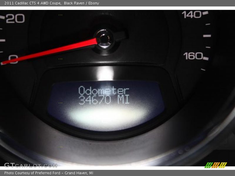 Black Raven / Ebony 2011 Cadillac CTS 4 AWD Coupe