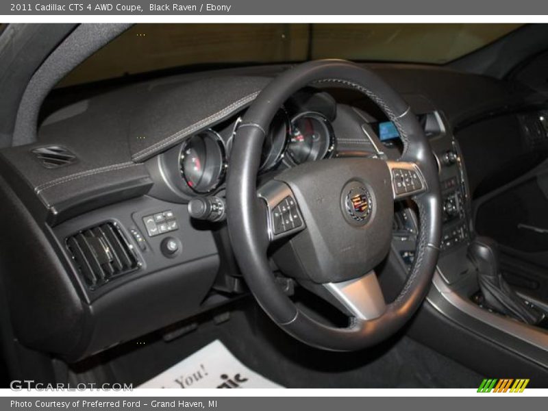 Black Raven / Ebony 2011 Cadillac CTS 4 AWD Coupe