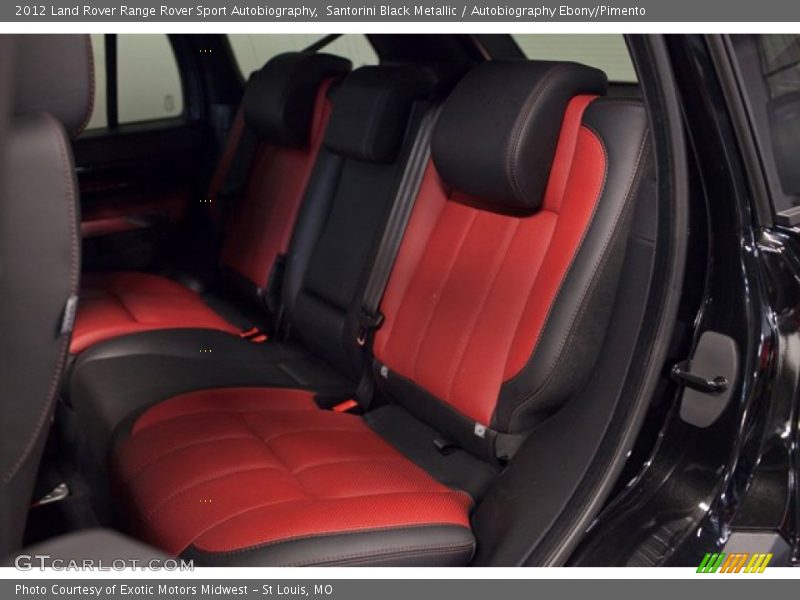 Rear Seat of 2012 Range Rover Sport Autobiography