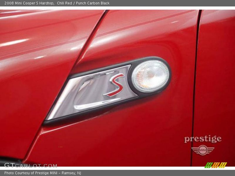 Chili Red / Punch Carbon Black 2008 Mini Cooper S Hardtop