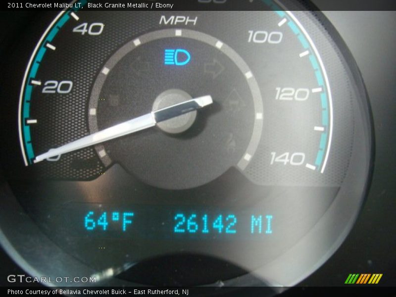 Black Granite Metallic / Ebony 2011 Chevrolet Malibu LT