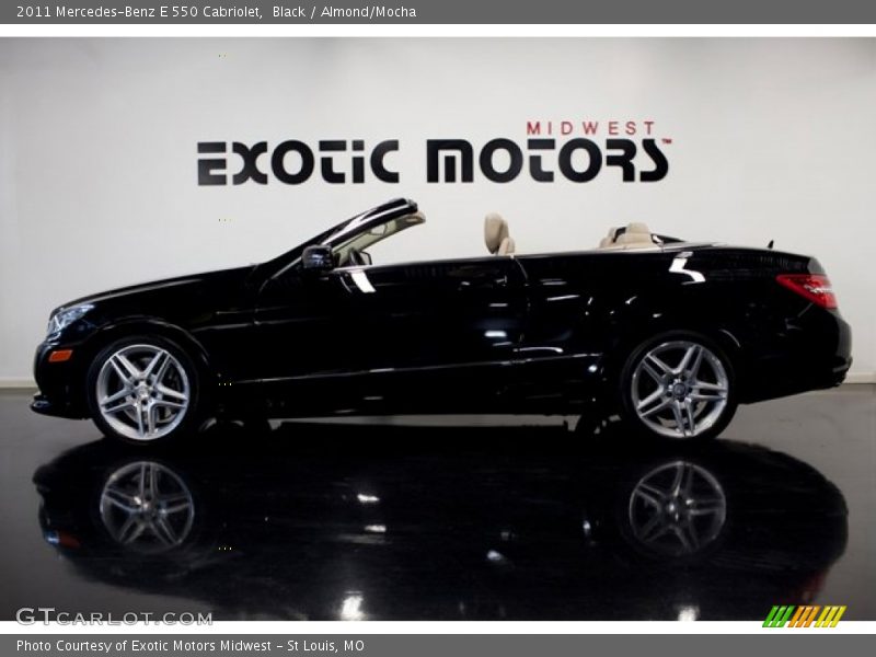 Black / Almond/Mocha 2011 Mercedes-Benz E 550 Cabriolet