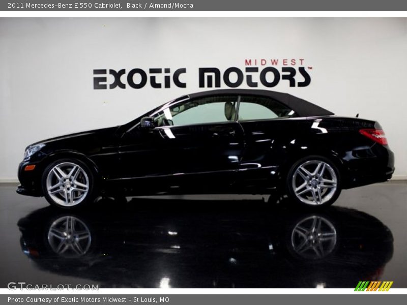 Black / Almond/Mocha 2011 Mercedes-Benz E 550 Cabriolet