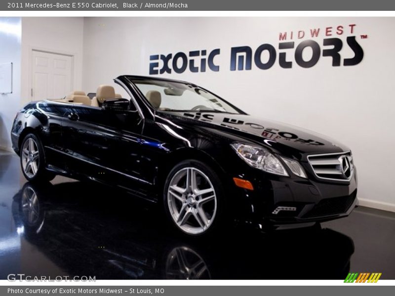 Black / Almond/Mocha 2011 Mercedes-Benz E 550 Cabriolet