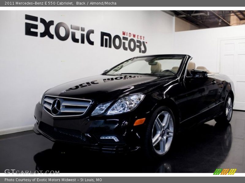 Black / Almond/Mocha 2011 Mercedes-Benz E 550 Cabriolet