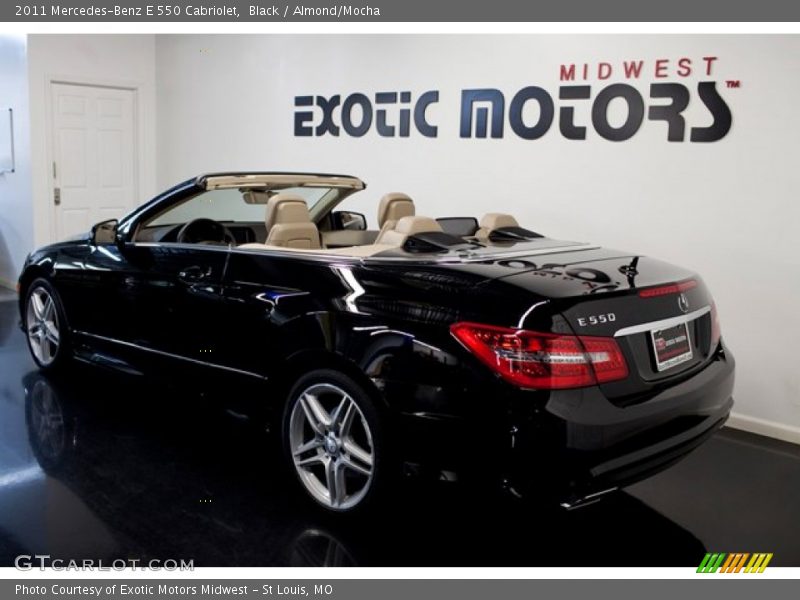 Black / Almond/Mocha 2011 Mercedes-Benz E 550 Cabriolet