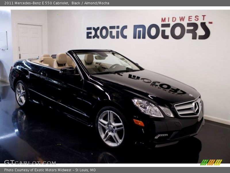 Black / Almond/Mocha 2011 Mercedes-Benz E 550 Cabriolet
