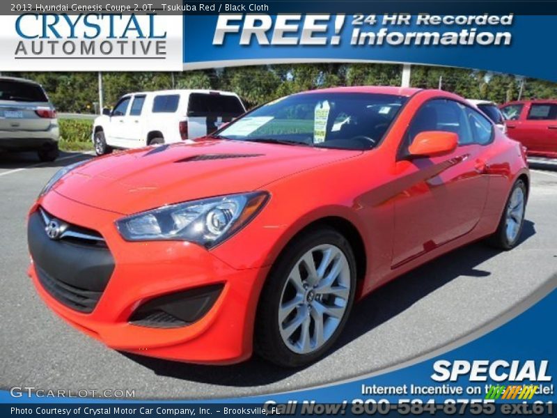 Tsukuba Red / Black Cloth 2013 Hyundai Genesis Coupe 2.0T
