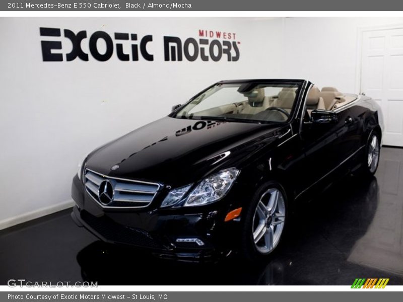 Black / Almond/Mocha 2011 Mercedes-Benz E 550 Cabriolet
