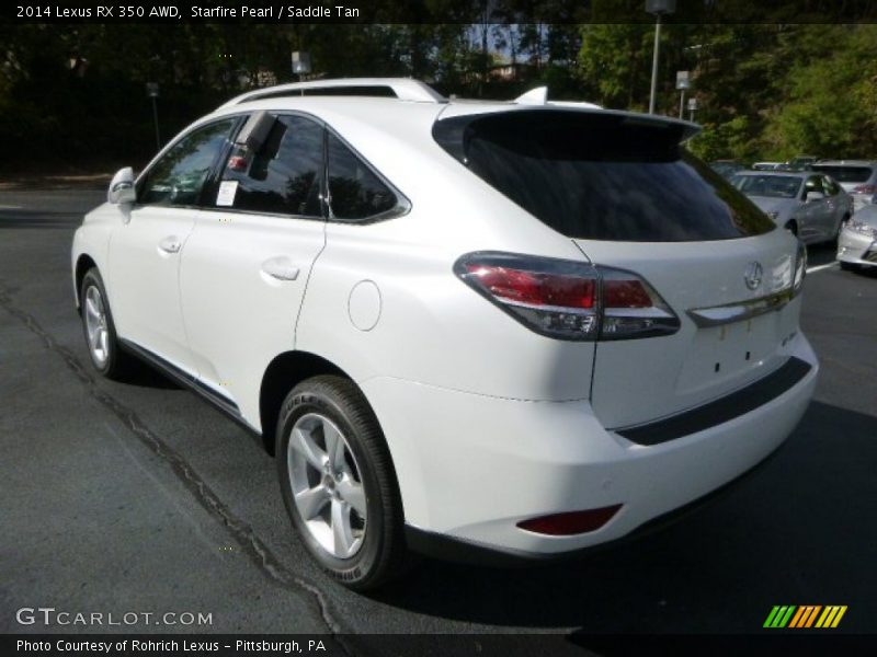 Starfire Pearl / Saddle Tan 2014 Lexus RX 350 AWD